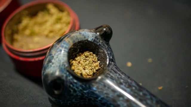 half tobacco half weed bowl Silver Lacquer Briar Pipe Bent Churchwarden Tobacco Smoking Pipe Herb Bowl