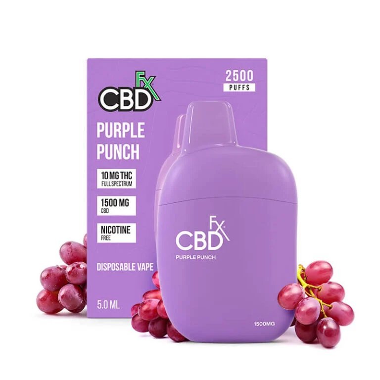 CBDFX Purple Punch Delta 9 + CBD Vape Pen CBDFX Purple Punch Delta 9 + CBD Vape Pen