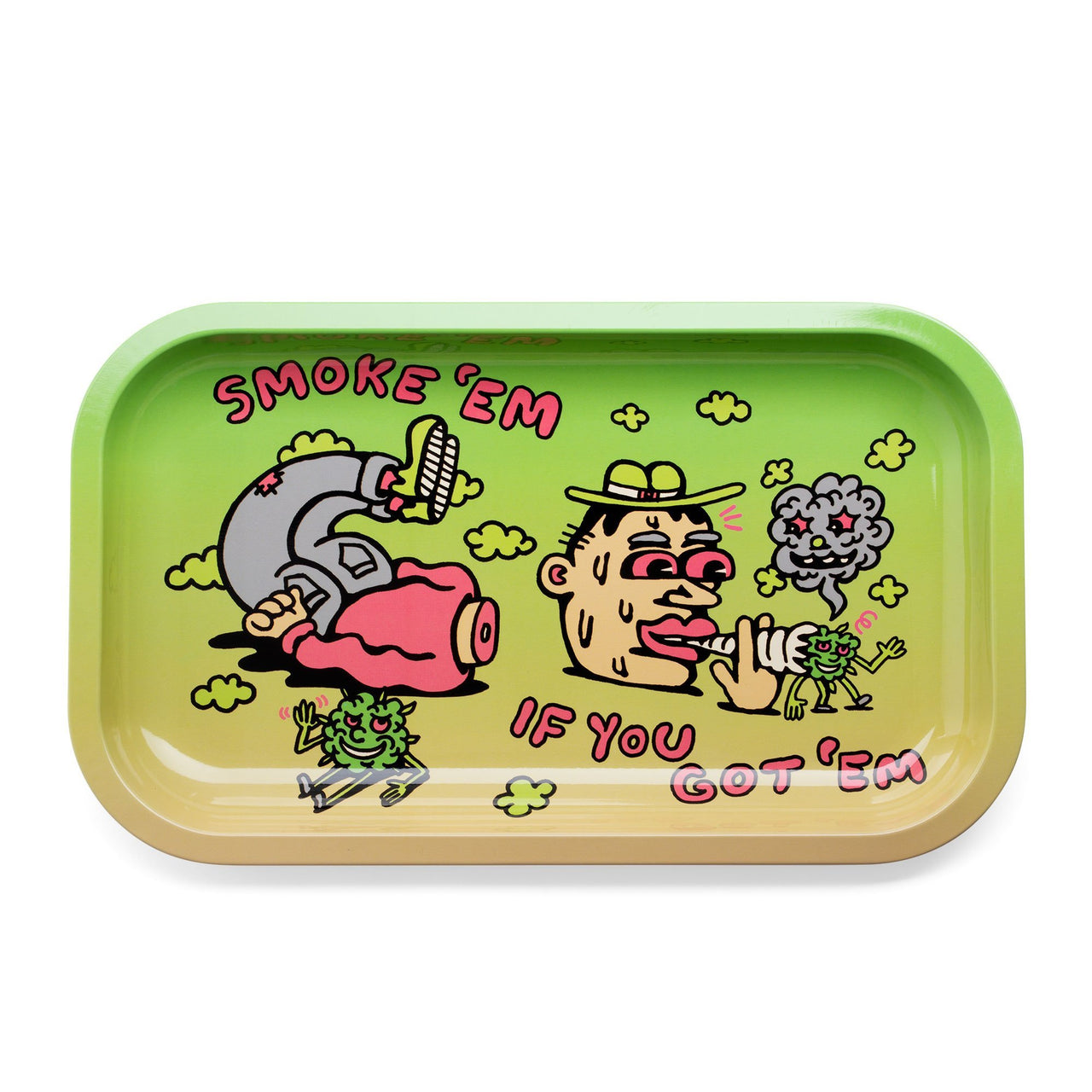420 Science x Killer Acid Magnetic Lid Rolling Tray - Smoke Em | Rolling Trays | 420 Science