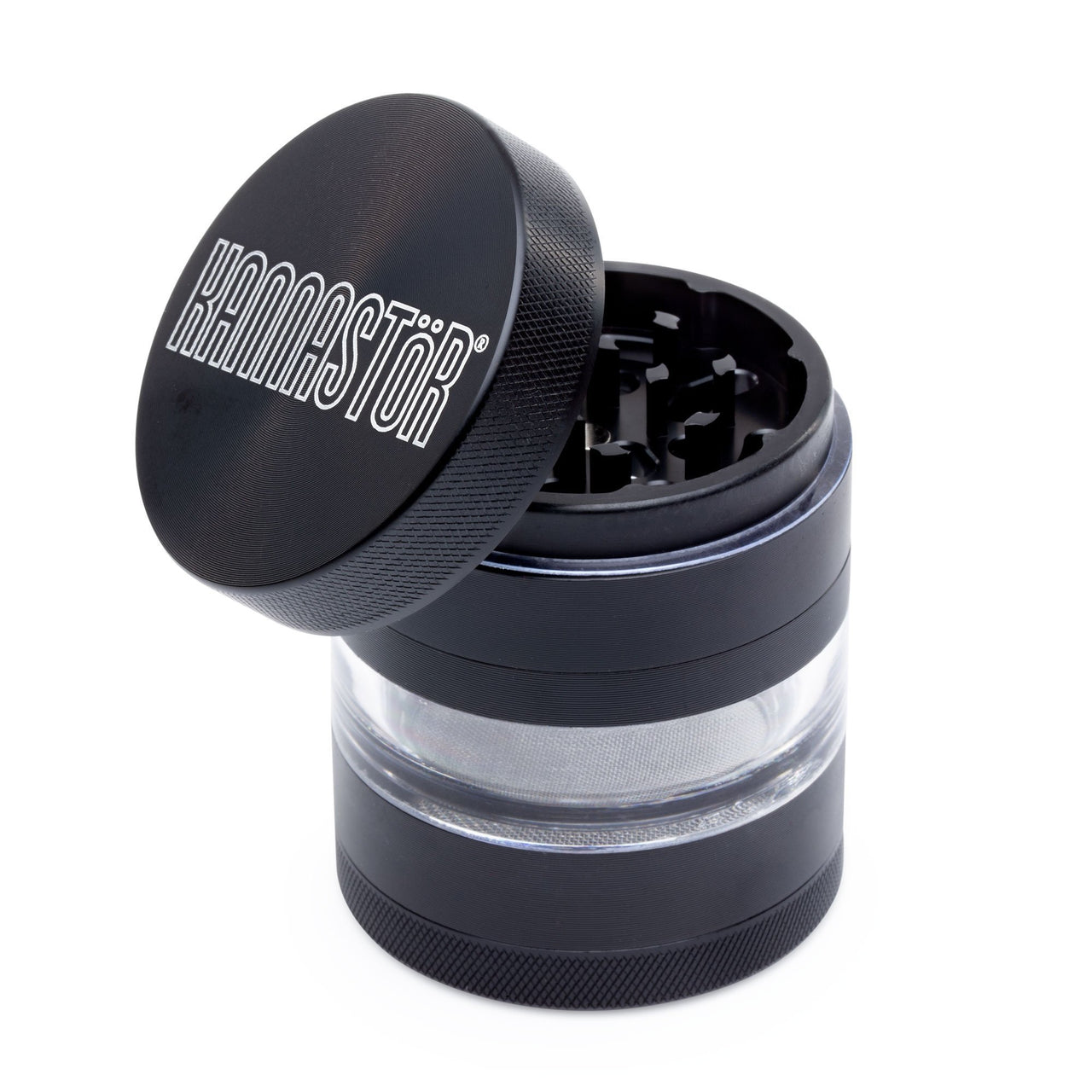 Kannastor 2.2in 4-Piece Jar Body Weed Grinder