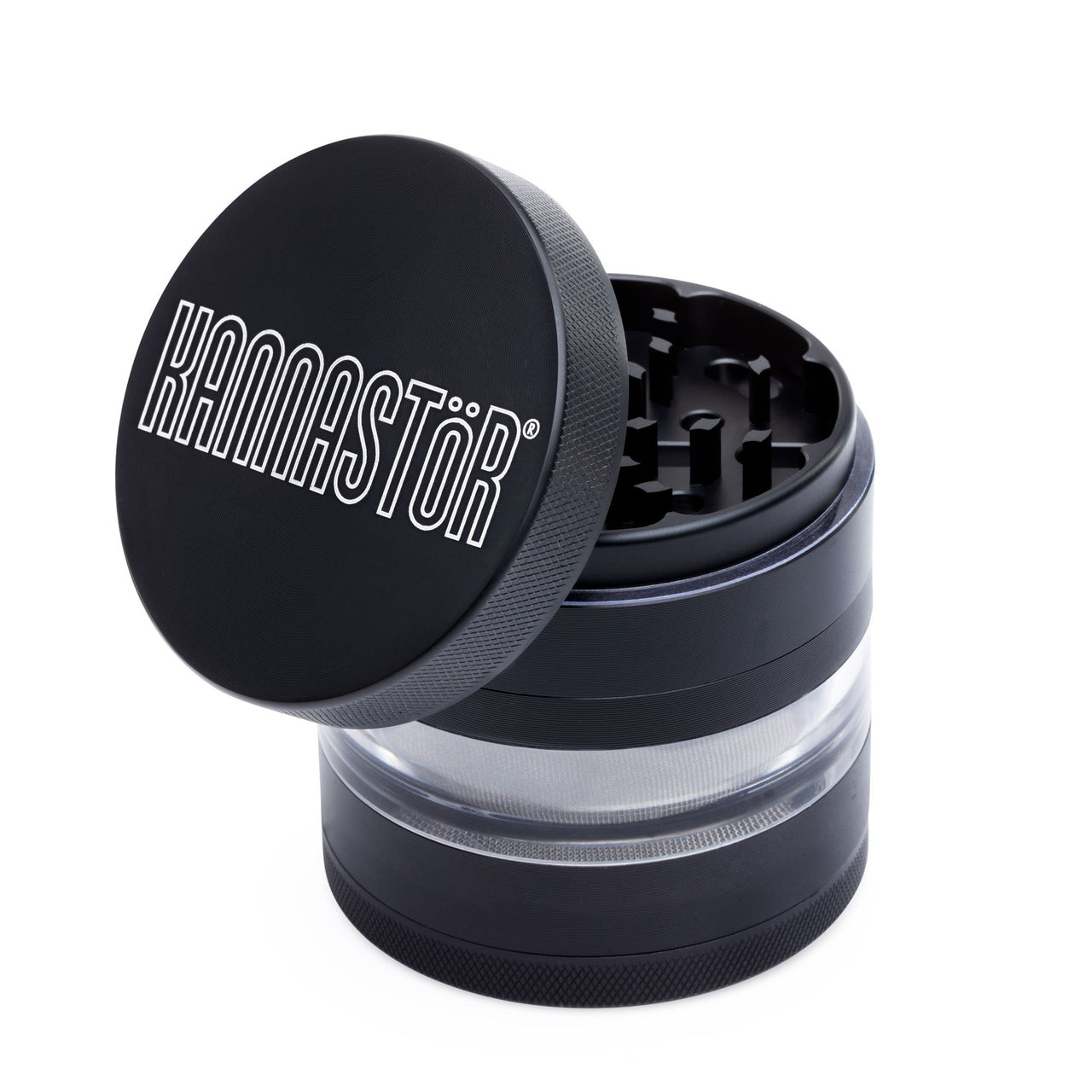 Kannastor 2.5in 4-Piece Jar Body Weed Grinder