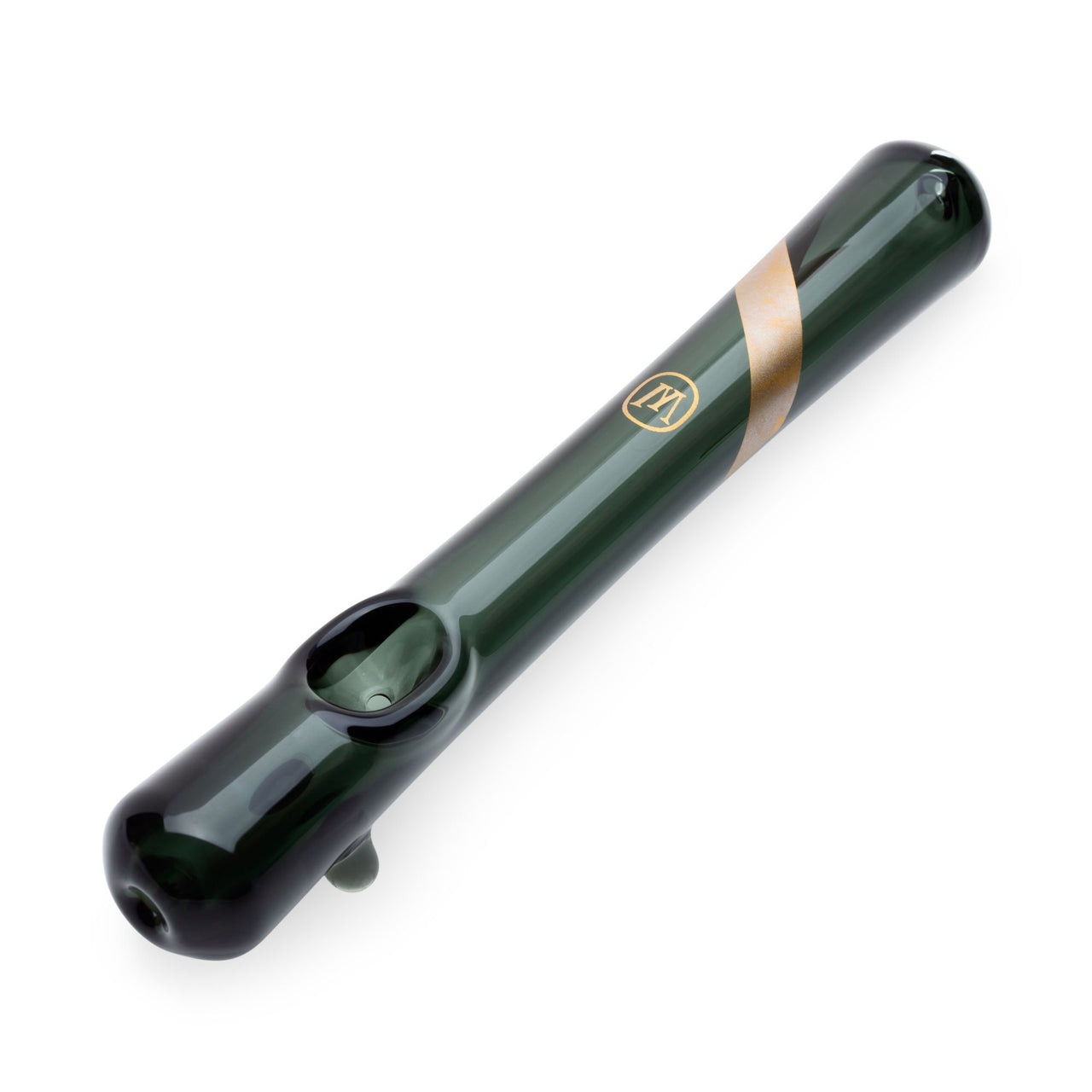 Marley Natural Smoked Glass Steamroller Pipe