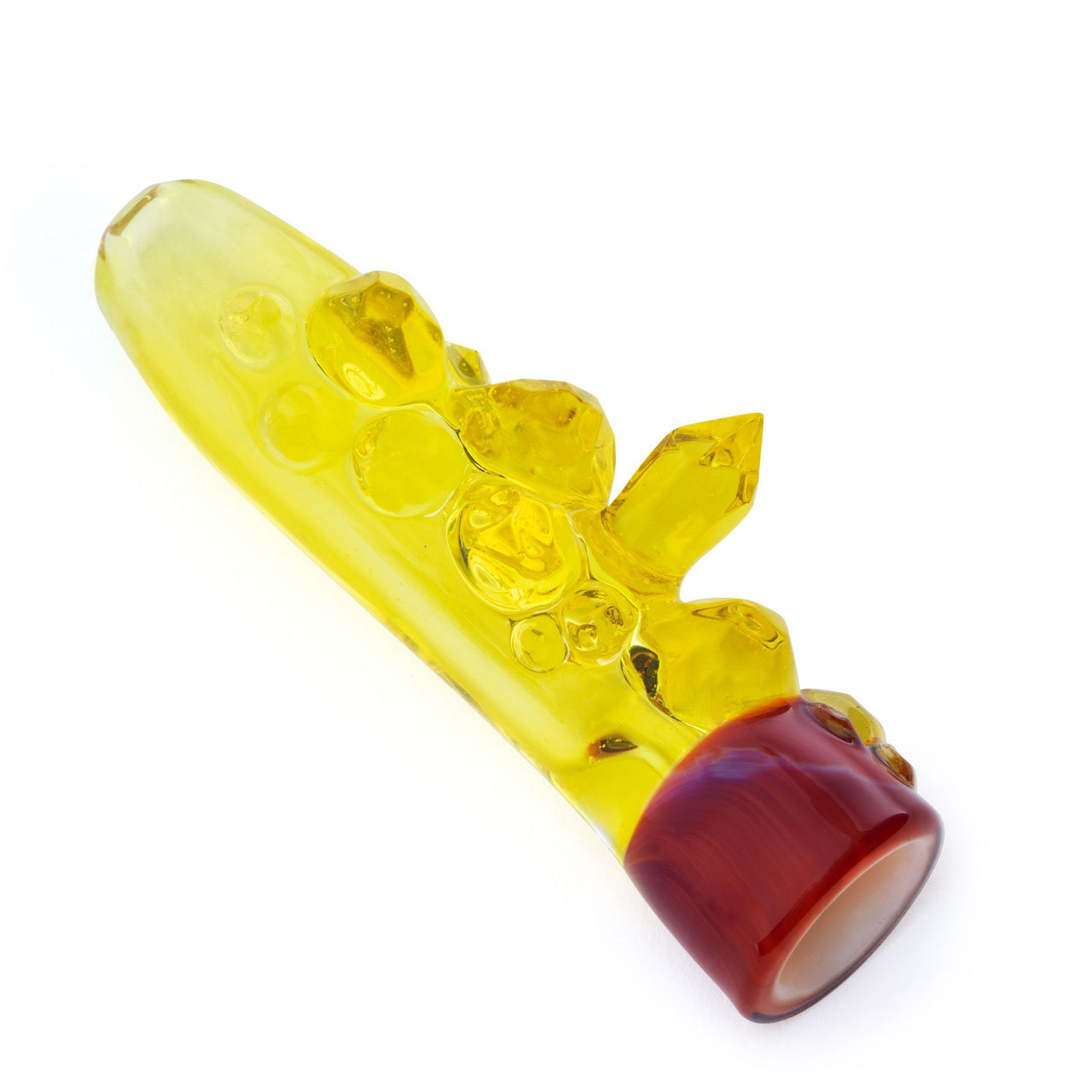 Northern Waters Glass Chillum - Lemon Drop/Serendipity w/Terps CFL Cluster