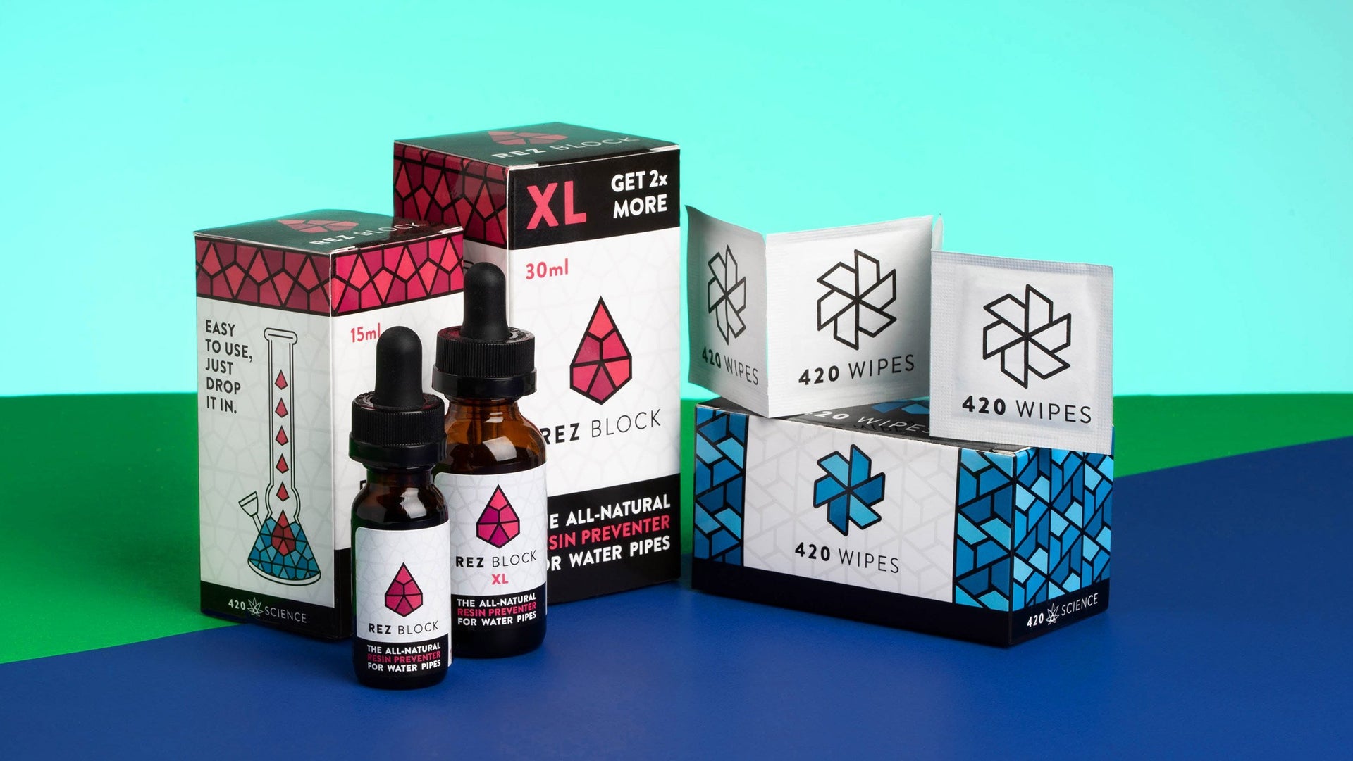 The New Look of Rez Block and 420 Wipes - 420 Science