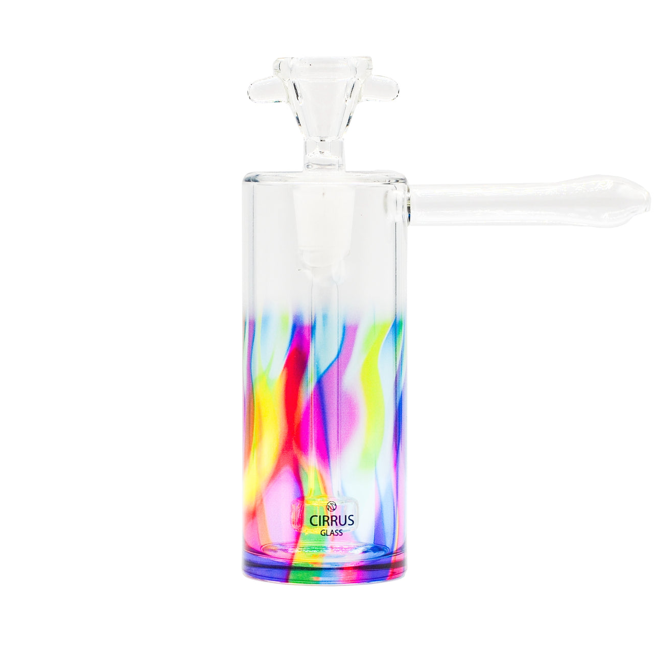 Cirrus Glass Upright Bubbler - Rainbow