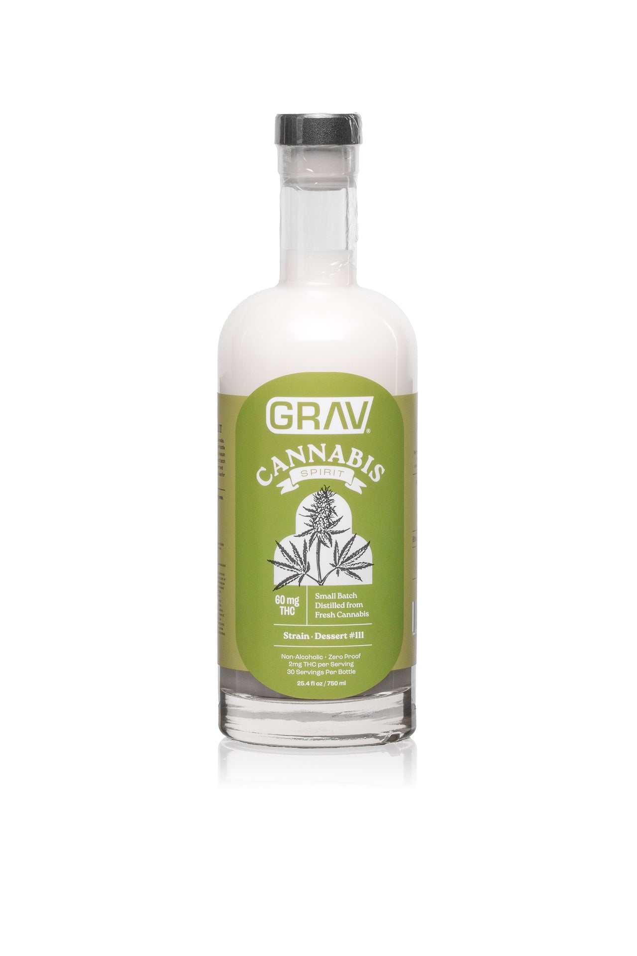 GRAV® Cannabis Spirit 60mg Natural, 750ml Bottle