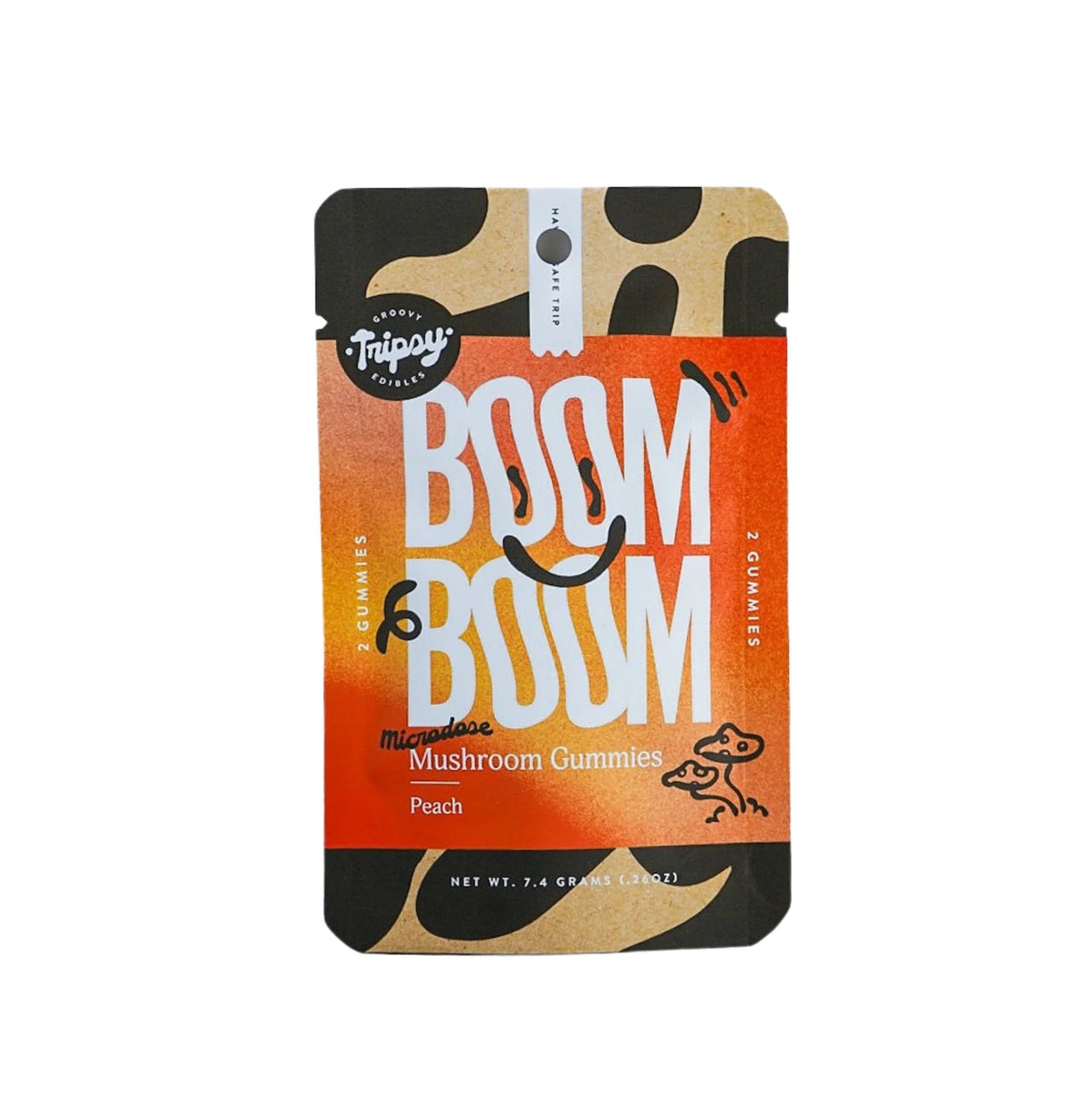Tripsy BOOM BOOM Mushroom Gummies - 2pk - Peach