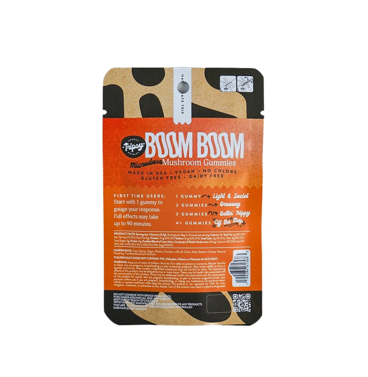 Tripsy BOOM BOOM Mushroom Gummies - 2pk - Peach