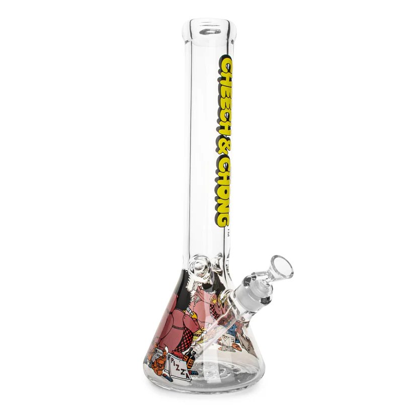 Cheech & Chong Glass 7mm Thick 15" Bloat Beaker Bong