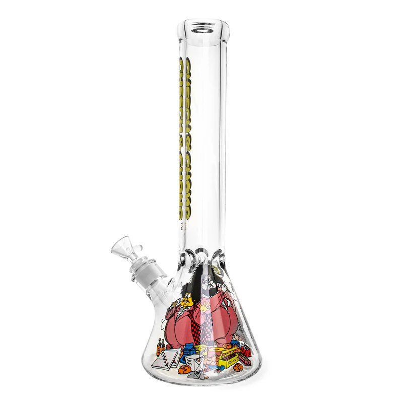 Cheech & Chong Glass 7mm Thick 15" Bloat Beaker Bong