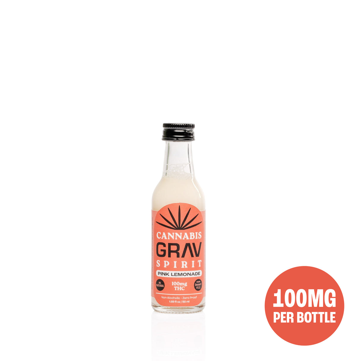 Grav Wild Raspberry GRAV® Cannabis Spirit 100mg Flavor Shots, 50ml Bottle