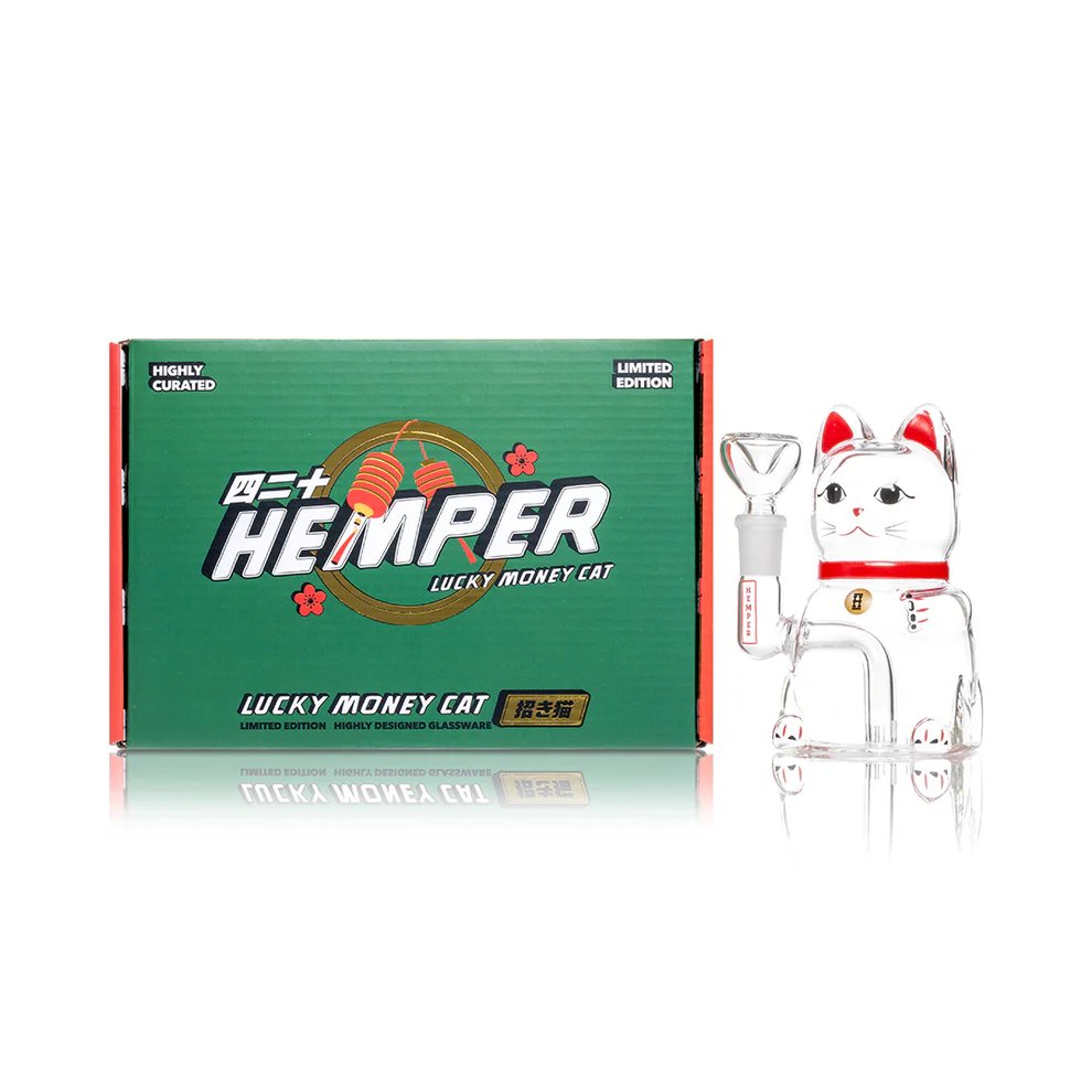 Hemper 5" Lucky Money Cat Bong