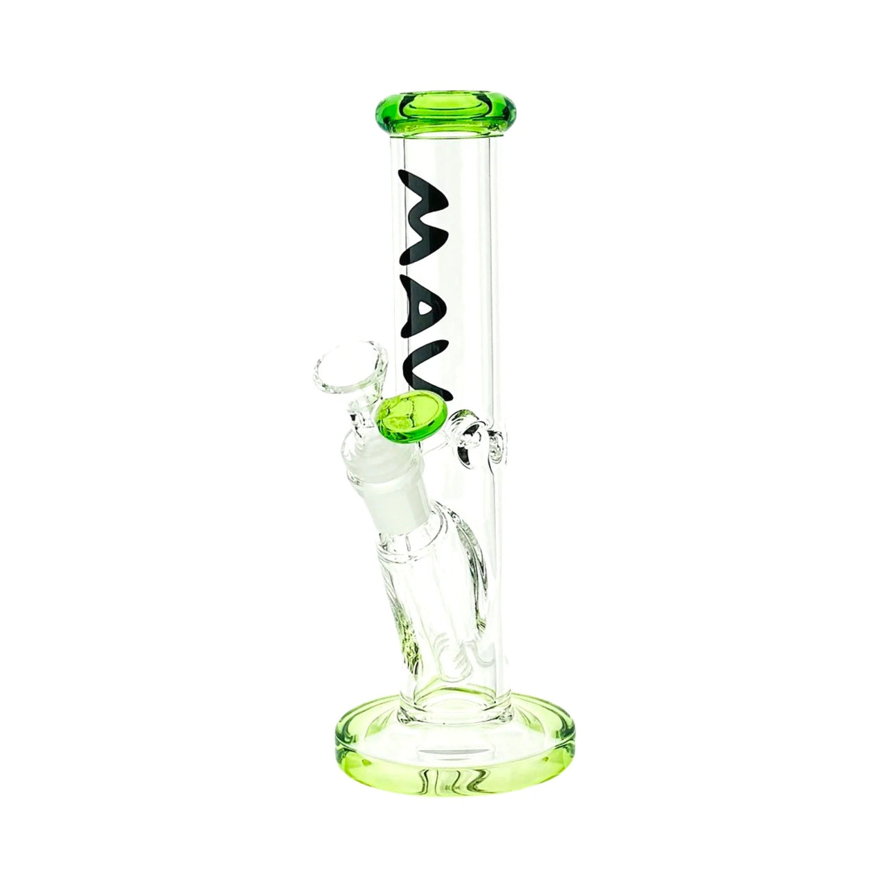 MAV Glass 8" Color Top Mini Straight Tube Bong