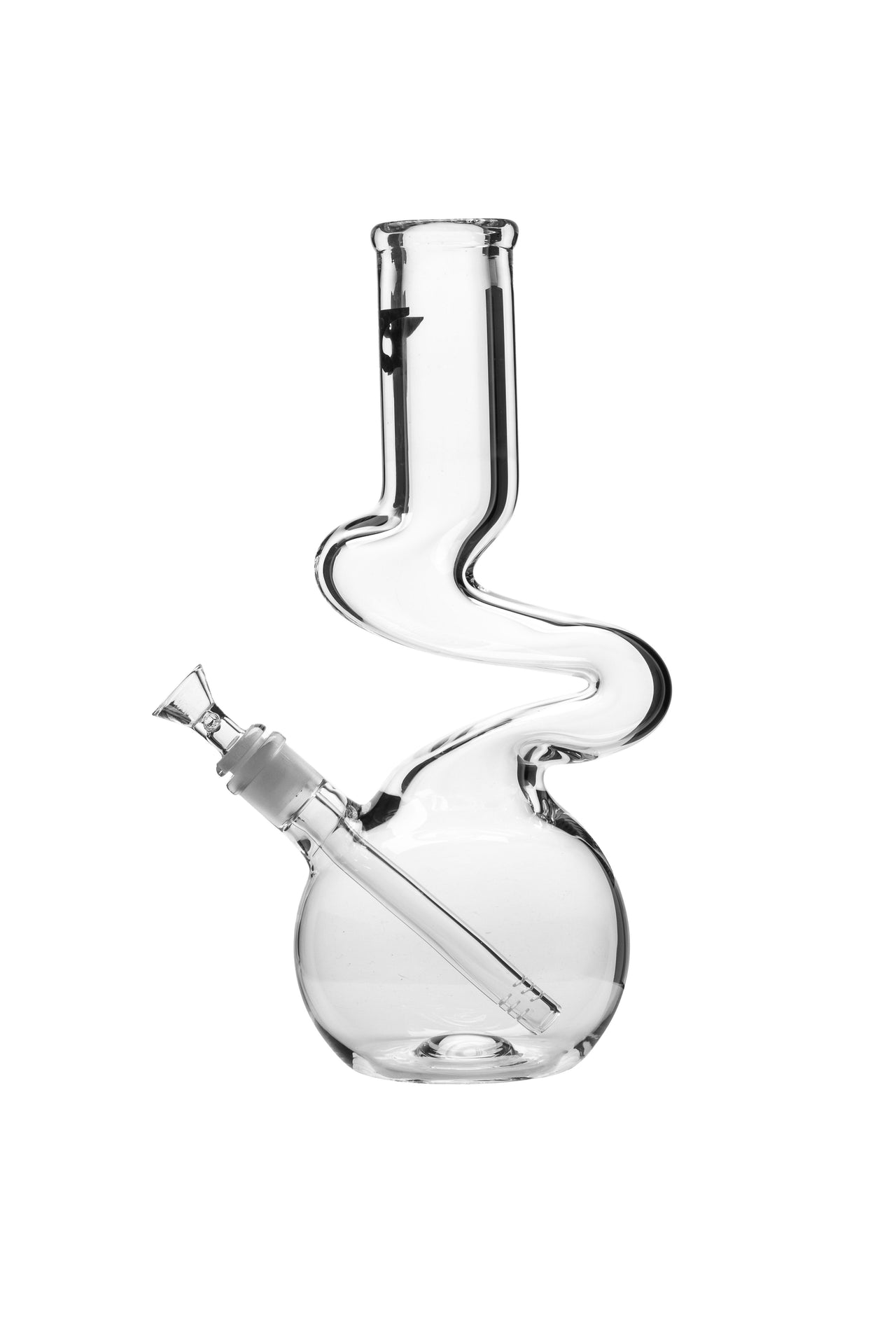 Solid Glass 12in Zig Zag Bong