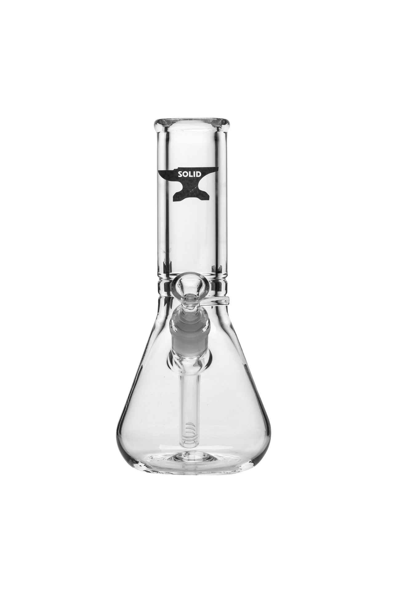 Solid Glass 8in Beaker Bong