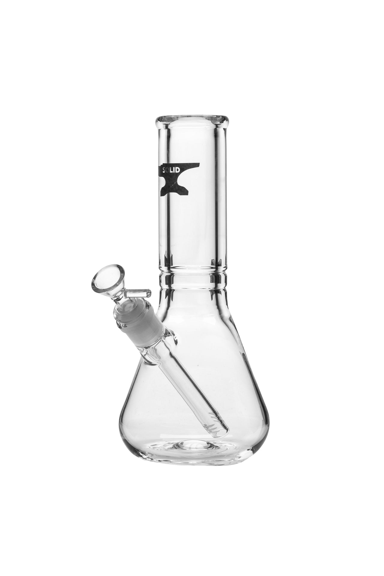 Solid Glass 8in Beaker Bong