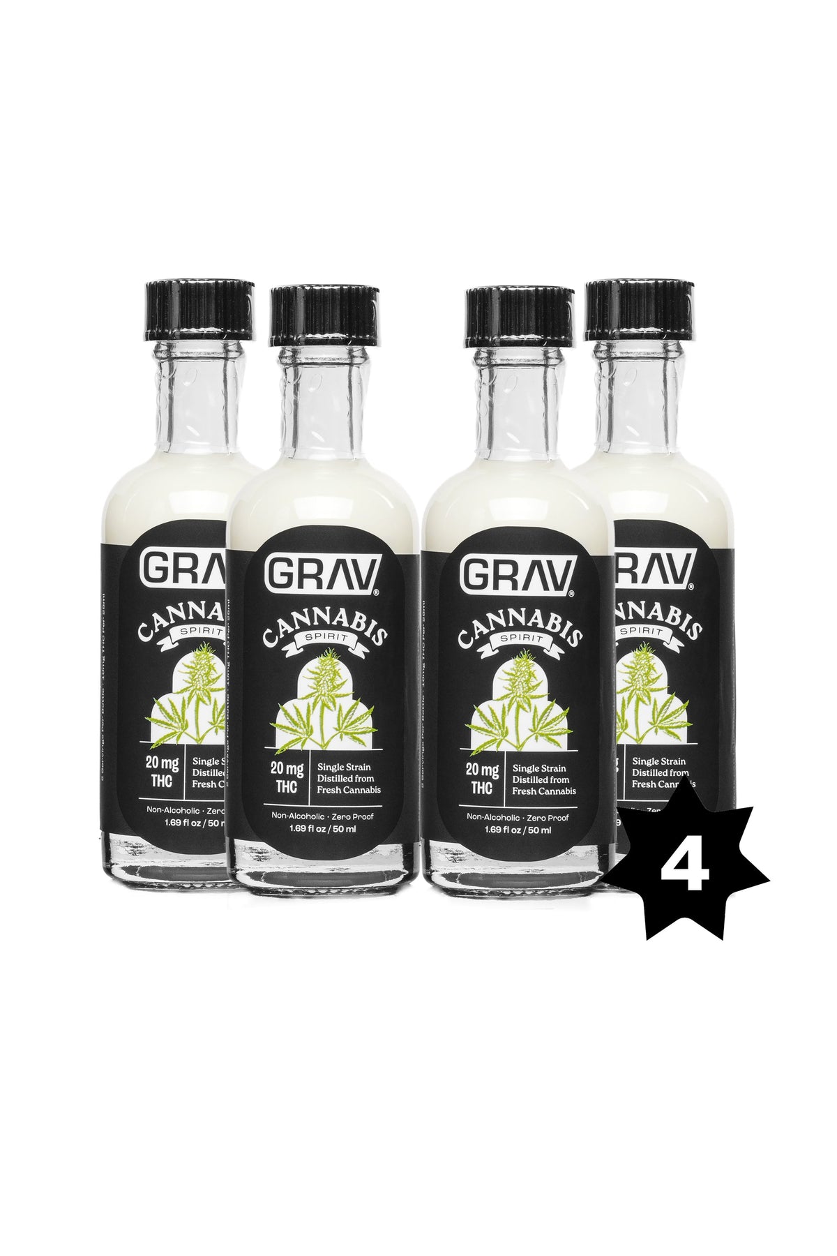 Grav Wild Raspberry GRAV® Cannabis Spirit, 20mg - 50ml Bottle, 4-Pack / $ 27.99 at 420 Science