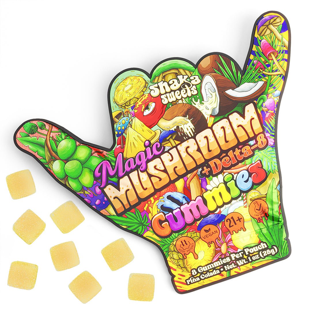 Erth Wellness Shaka Sweets Magic Mushroom + Δ9 THC - Bomb Pop Flavor