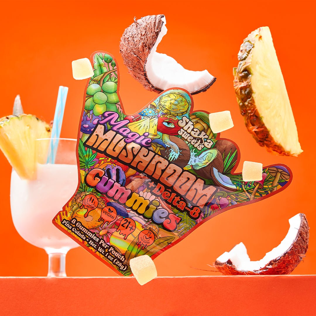 Shaka Sweets Magic Mushroom + Δ8 THC - Pina Colada | Third Party Brands | 420 Science