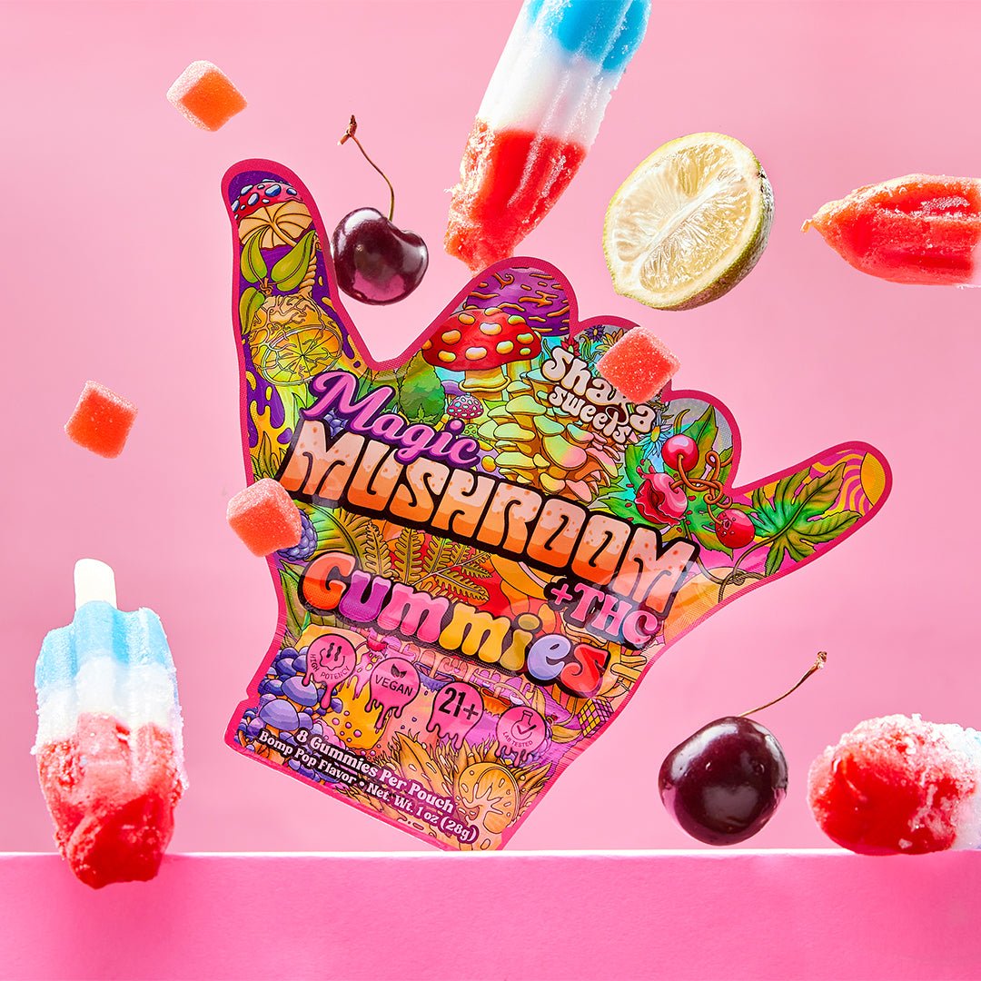 Erth Wellness Shaka Sweets Magic Mushroom + Δ9 THC - Bomb Pop Flavor