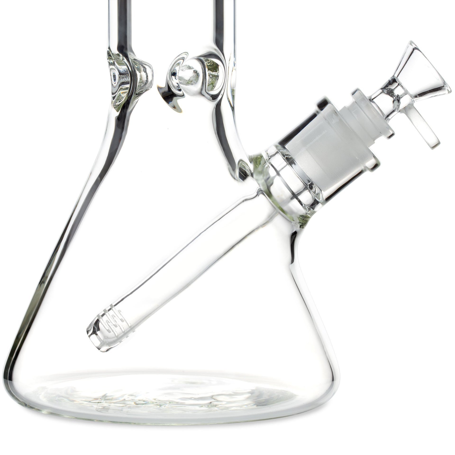 10in 50x9mm Beaker Bong w/Disc Handle Funnel Bowl