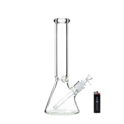14in 50x9mm Beaker Bong w/Disc Handle Funnel Bowl | Bongs & Water Pipes | 420 Science