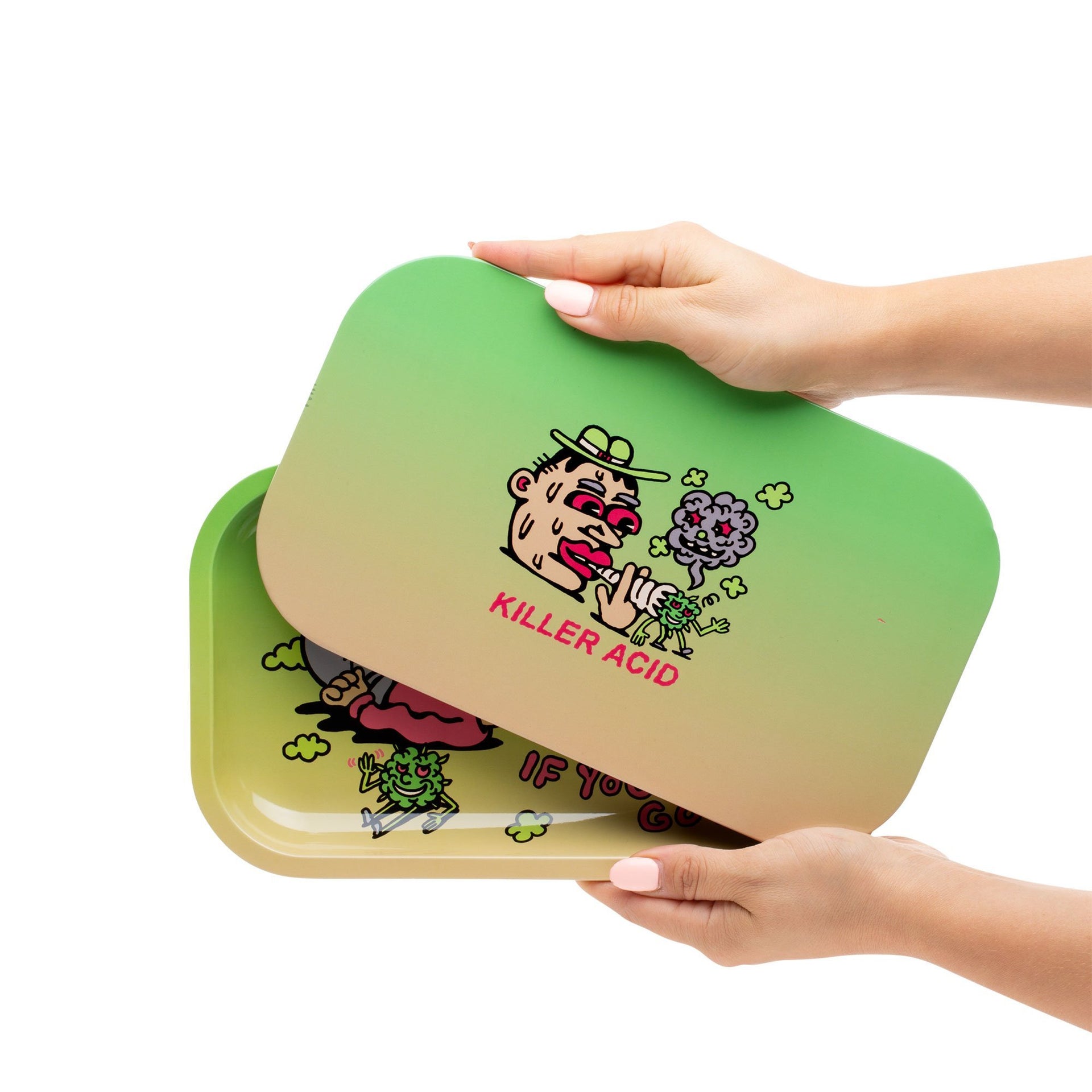 420 Science x Killer Acid Magnetic Lid Rolling Tray - Smoke Em | Rolling Trays | 420 Science