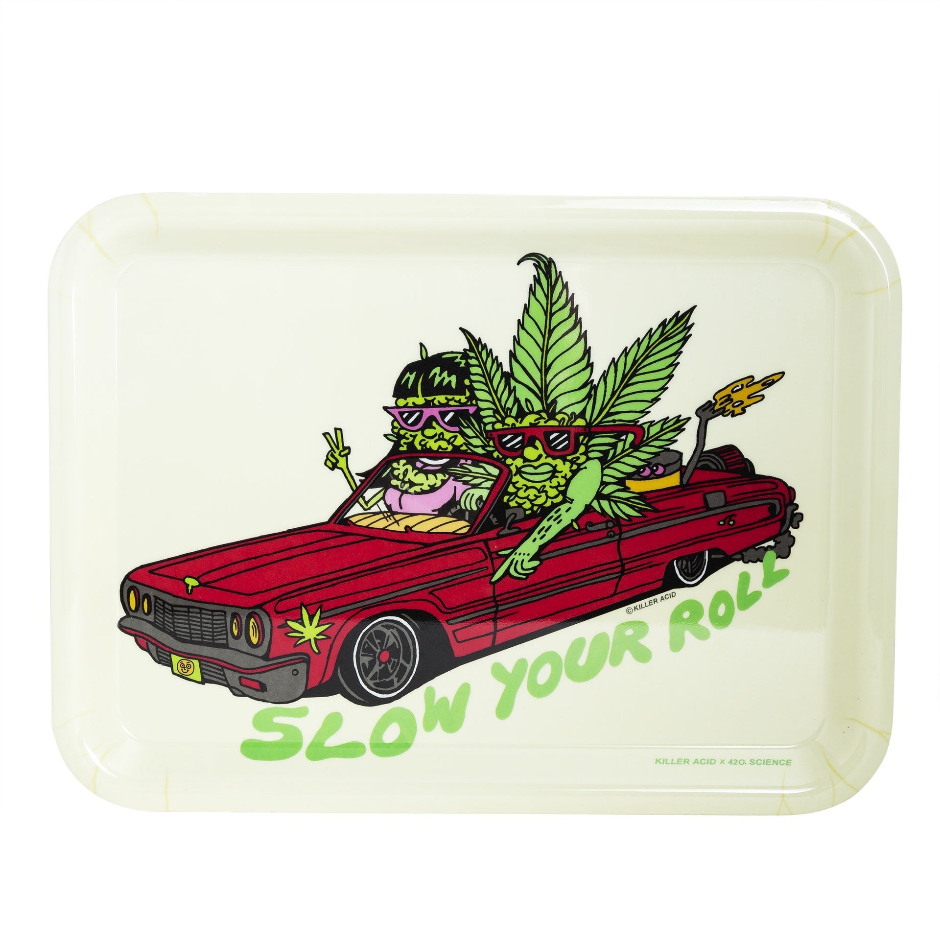 420 Science x Killer Acid Rolling Tray - Slow Your Roll - 420 Science - The most trusted online smoke shop.