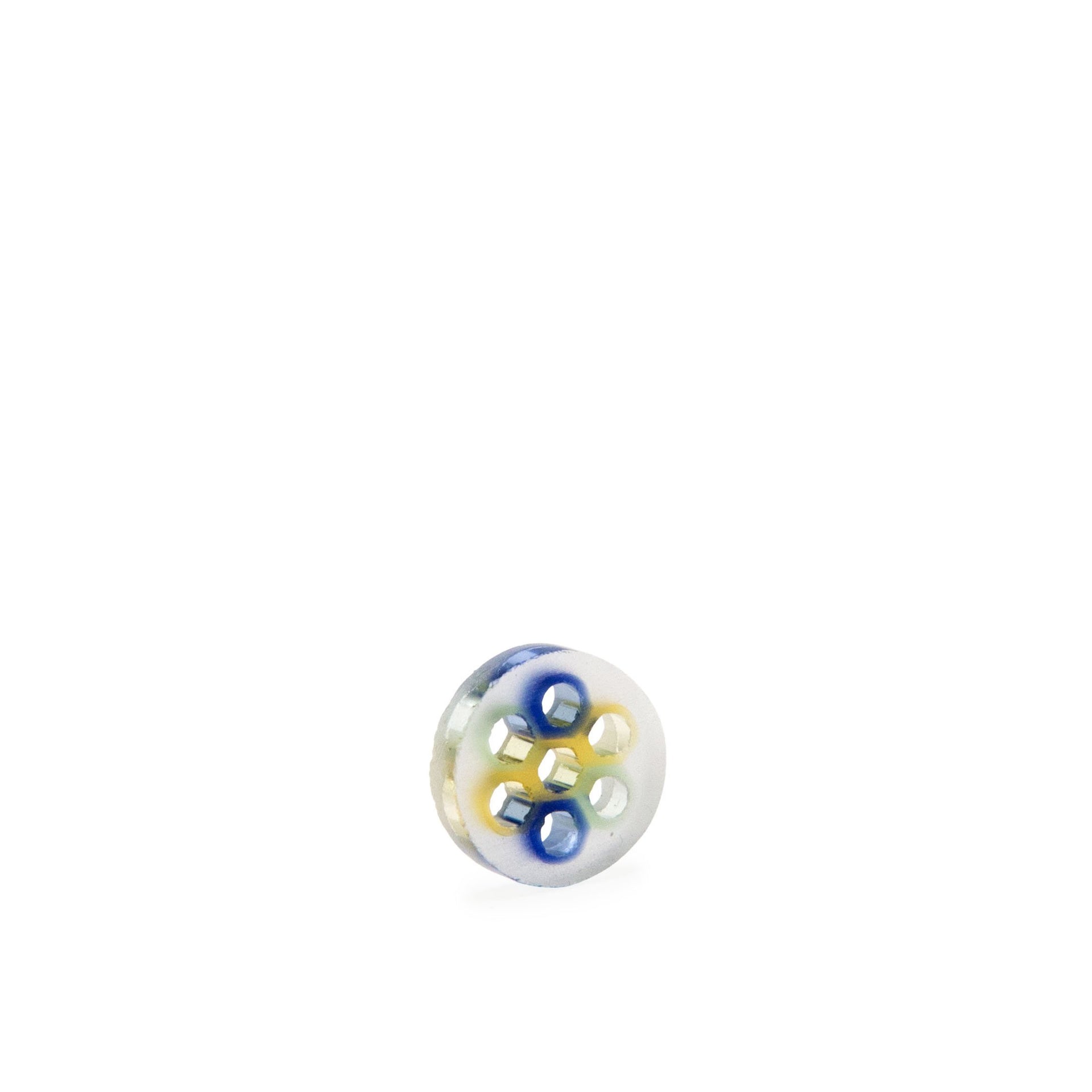 Blazing Blue Glass Honeycomb Smoking Screen - 420 Science - The most trusted online smoke shop.