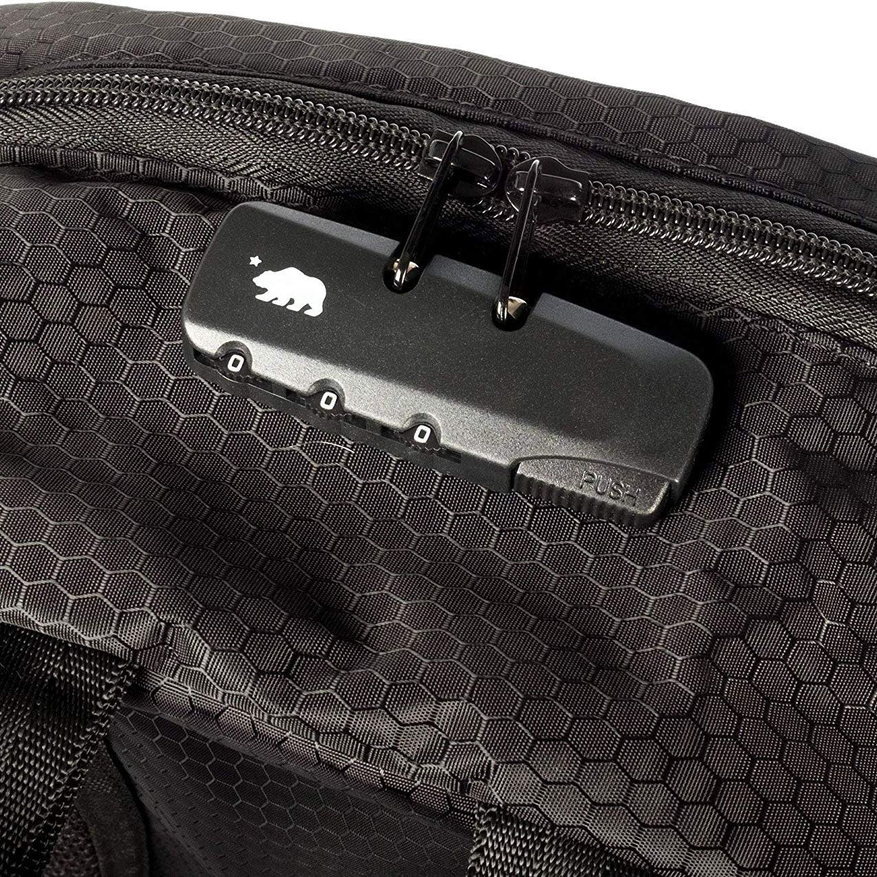 Cali Bags Smell Proof Backpack w/Combo Lock & Color Accents - 420 Science - The most trusted online smoke shop.