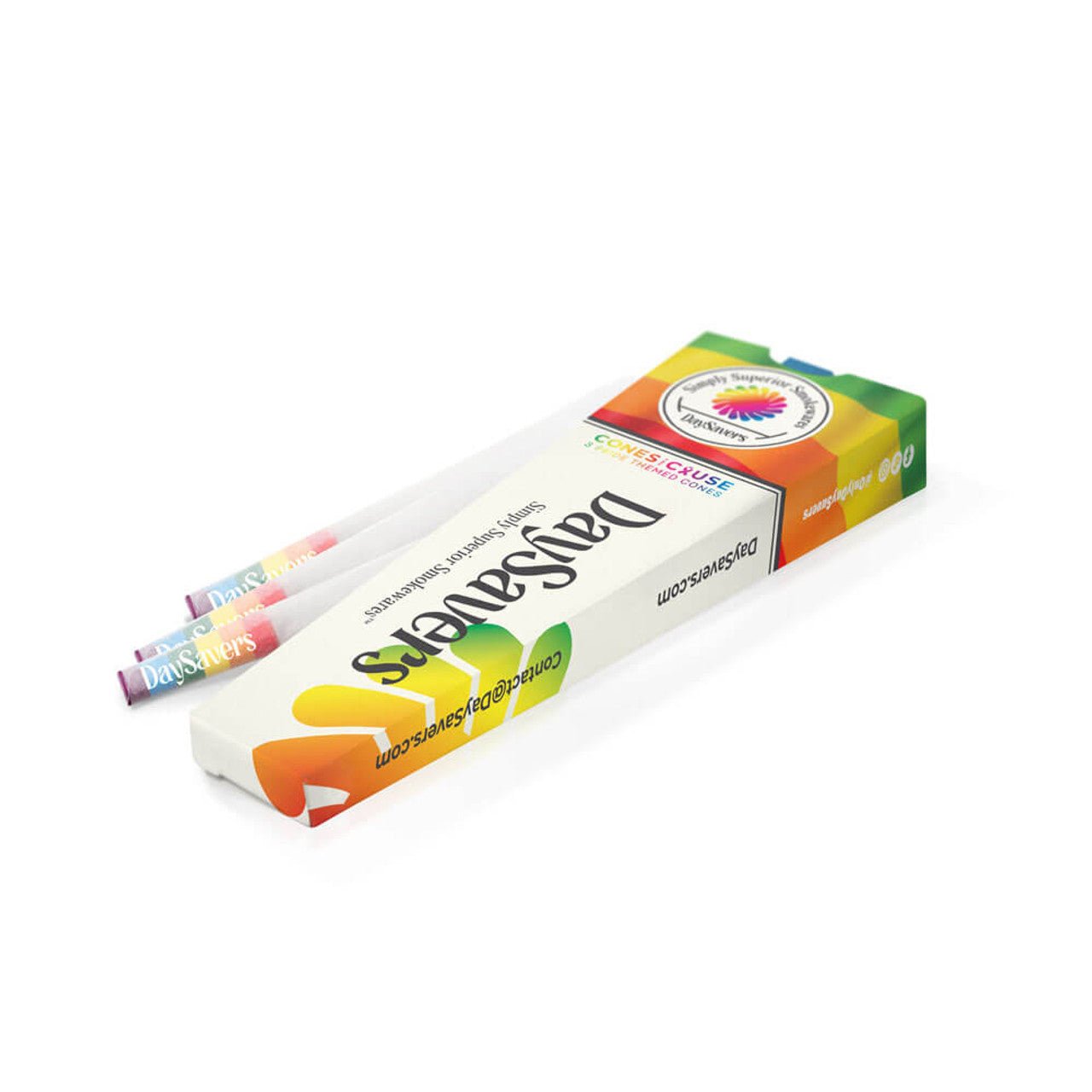 DaySavers 109mm Pre-Rolled Cones for a Cause - LGBQ - Pack of 3 | Third Party Brands | 420 Science
