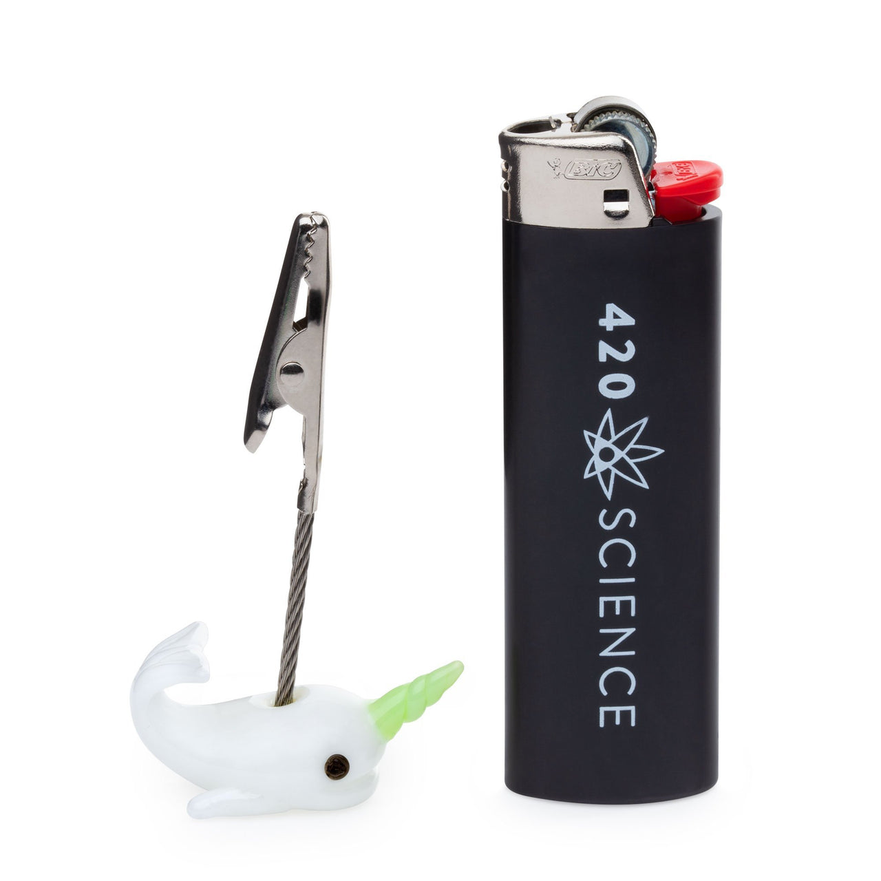 Empire Glassworks Cozmic Narwhal Roach Clip