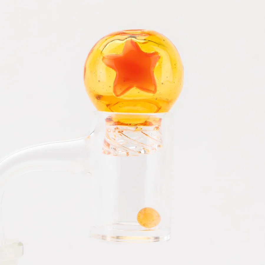 Empire Glassworks Dragon Sphere Spinner Carb Cap with Terp Pearl / 39