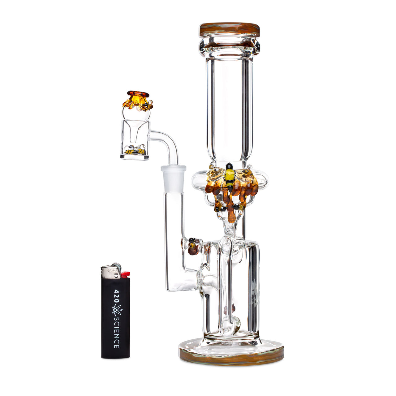 Empire Glassworks Save The Bees Recycler Dab Rig