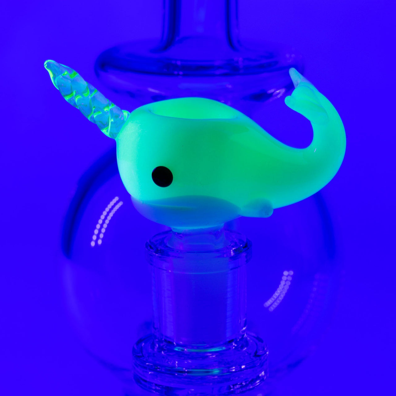 Glow in the Dark Narwhal Bong Bowl
