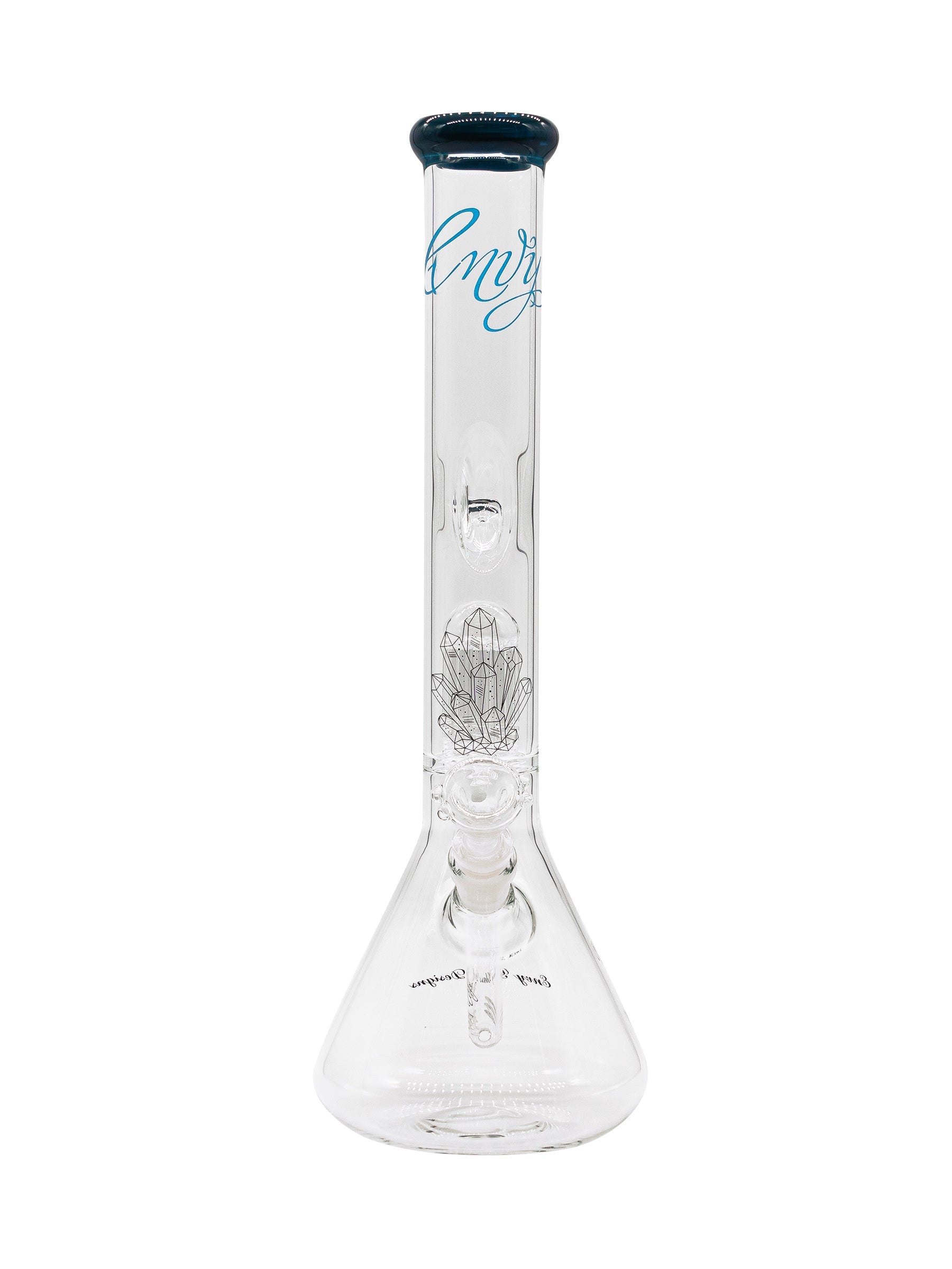 Envy Glass 16in Beaker Bong w/10 Arm Perc - Peacock Blue | Bongs & Water Pipes | 420 Science