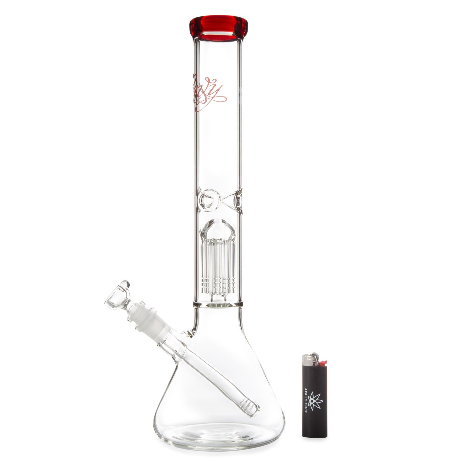 Envy Glass 16in Beaker w/10 Arm Perc - Red Elvis - 420 Science - The most trusted online smoke shop.