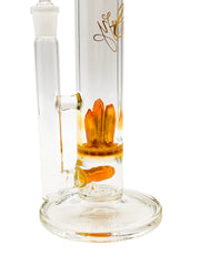 Envy Glass Designs 11in Bent Neck Inline to Crystal Disc Perc Bong | Bongs & Water Pipes | 420 Science