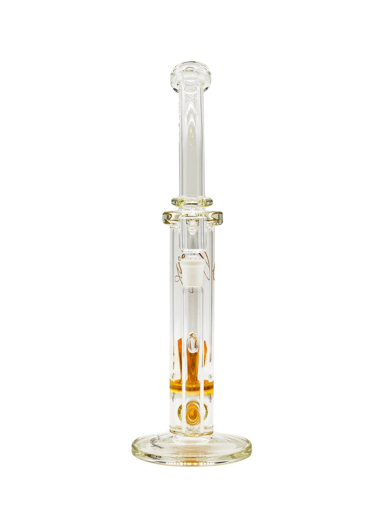 Envy Glass Designs 11in Bent Neck Inline to Crystal Disc Perc Bong | Bongs & Water Pipes | 420 Science