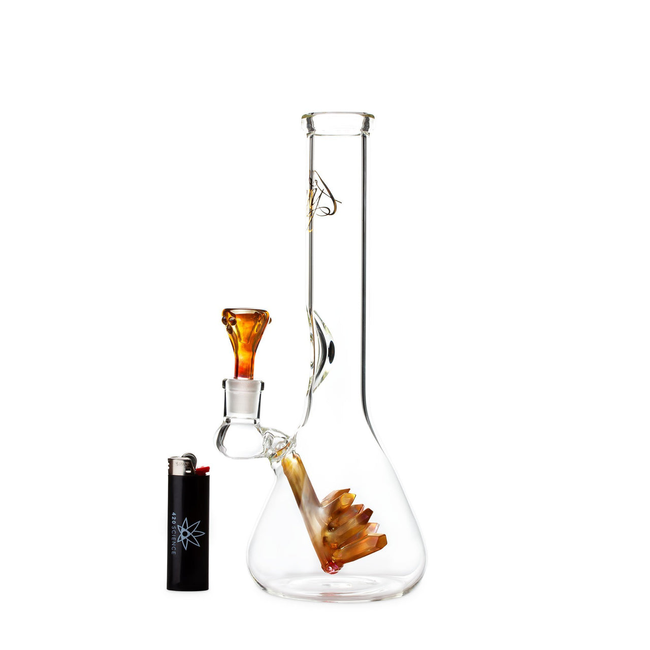 Envy Glass Designs 11in Crystal Stego Beaker Bong