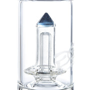 Geo's Glass 14in Crystal Circ Beaker Bong - Atomic Stardust + Blu-V UV Reactive - 420 Science - The most trusted online smoke shop.