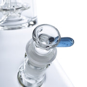 Geo's Glass 14in Crystal Circ Beaker Bong - Atomic Stardust + Blu-V UV Reactive - 420 Science - The most trusted online smoke shop.