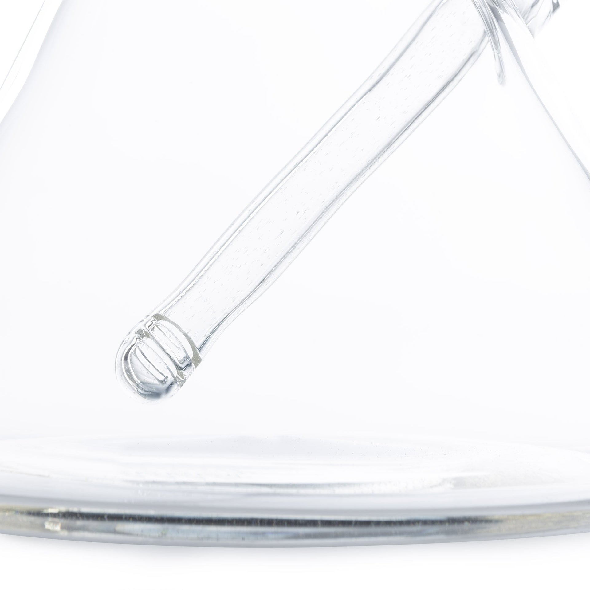 Geo's Glass 14in Crystal Circ Beaker Bong - Atomic Stardust + Blu-V UV Reactive - 420 Science - The most trusted online smoke shop.