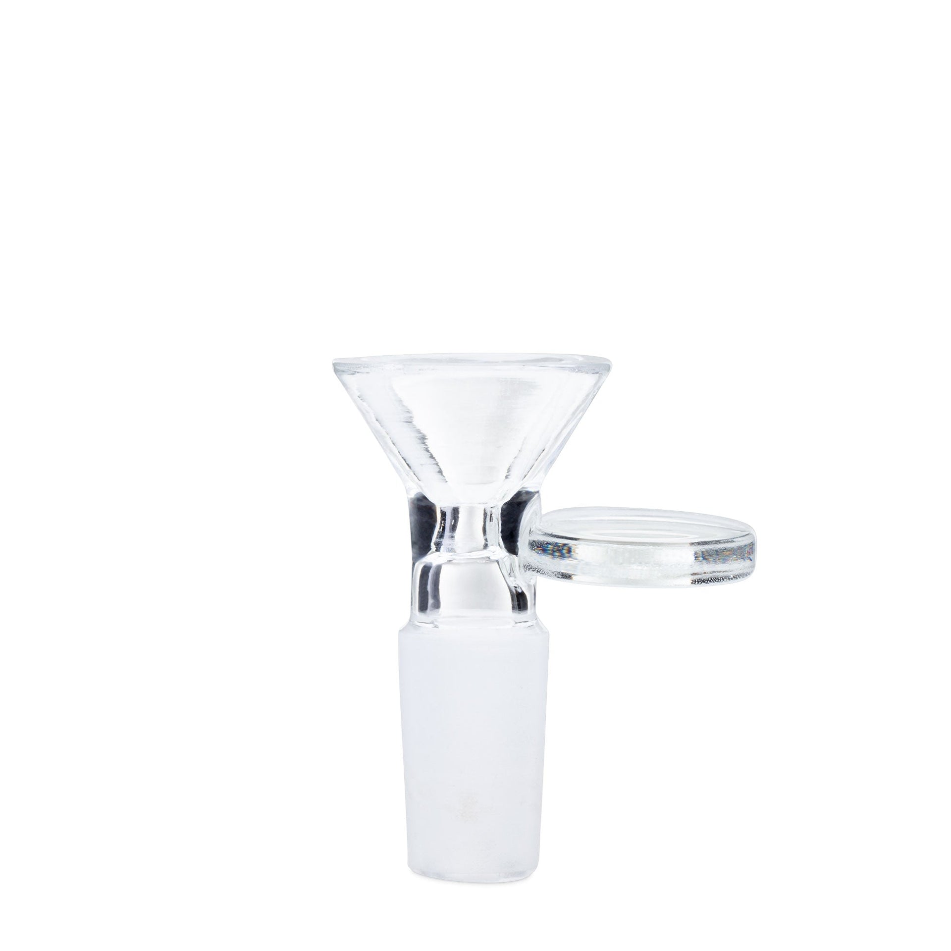 Glass Bowl w/Disc Handle