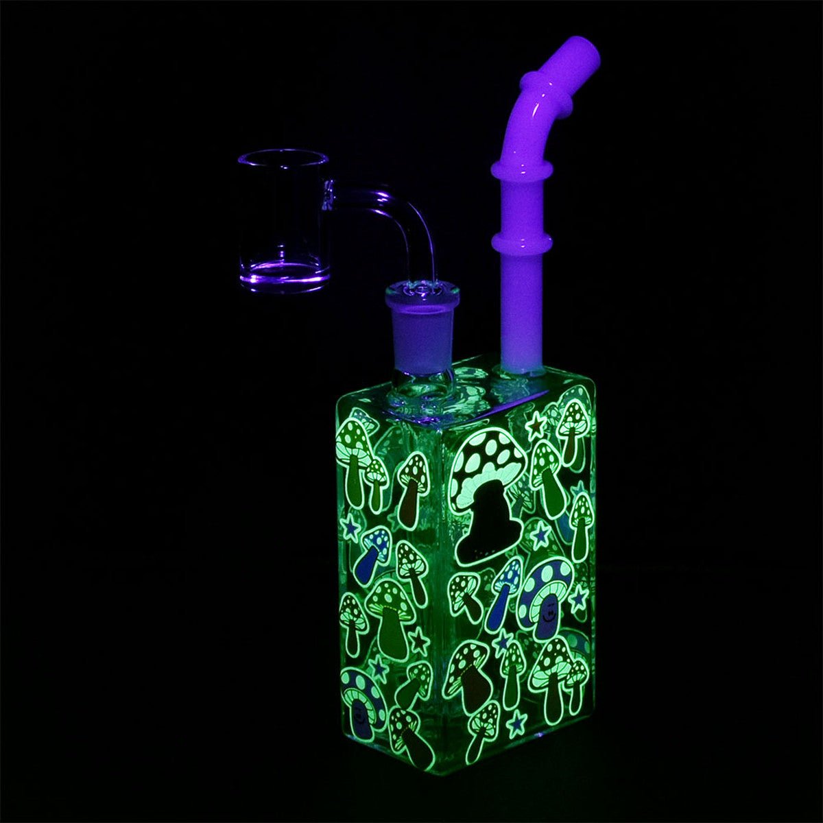 Glow Mushroom Juice Box Dab Rig | Water Pipes | 420 Science