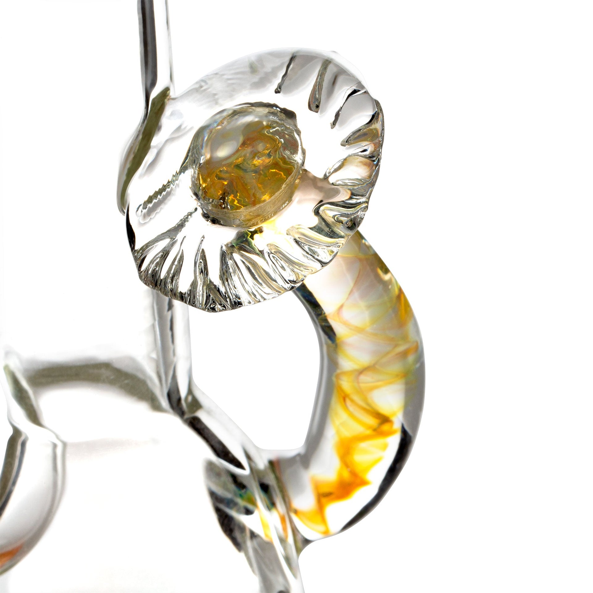 GMay Glass Orange & Fumed Sake Bottle Dab Rig | Dab Rigs | 420 Science
