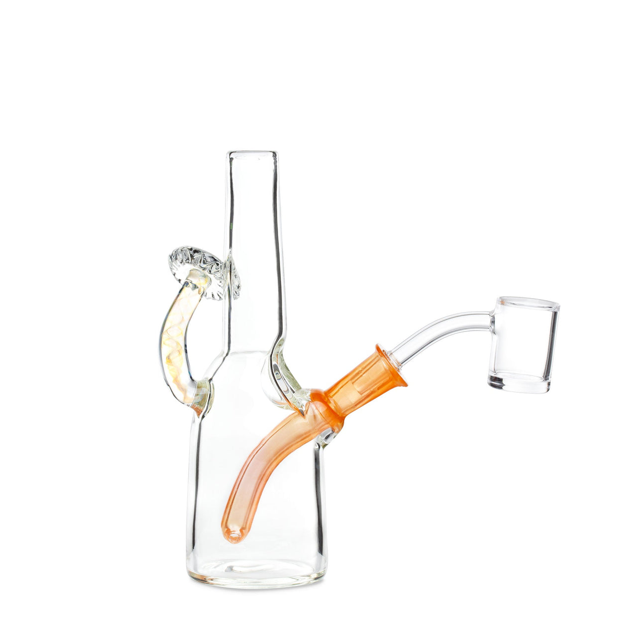 GMay Glass Orange & Fumed Sake Bottle Dab Rig | Dab Rigs | 420 Science