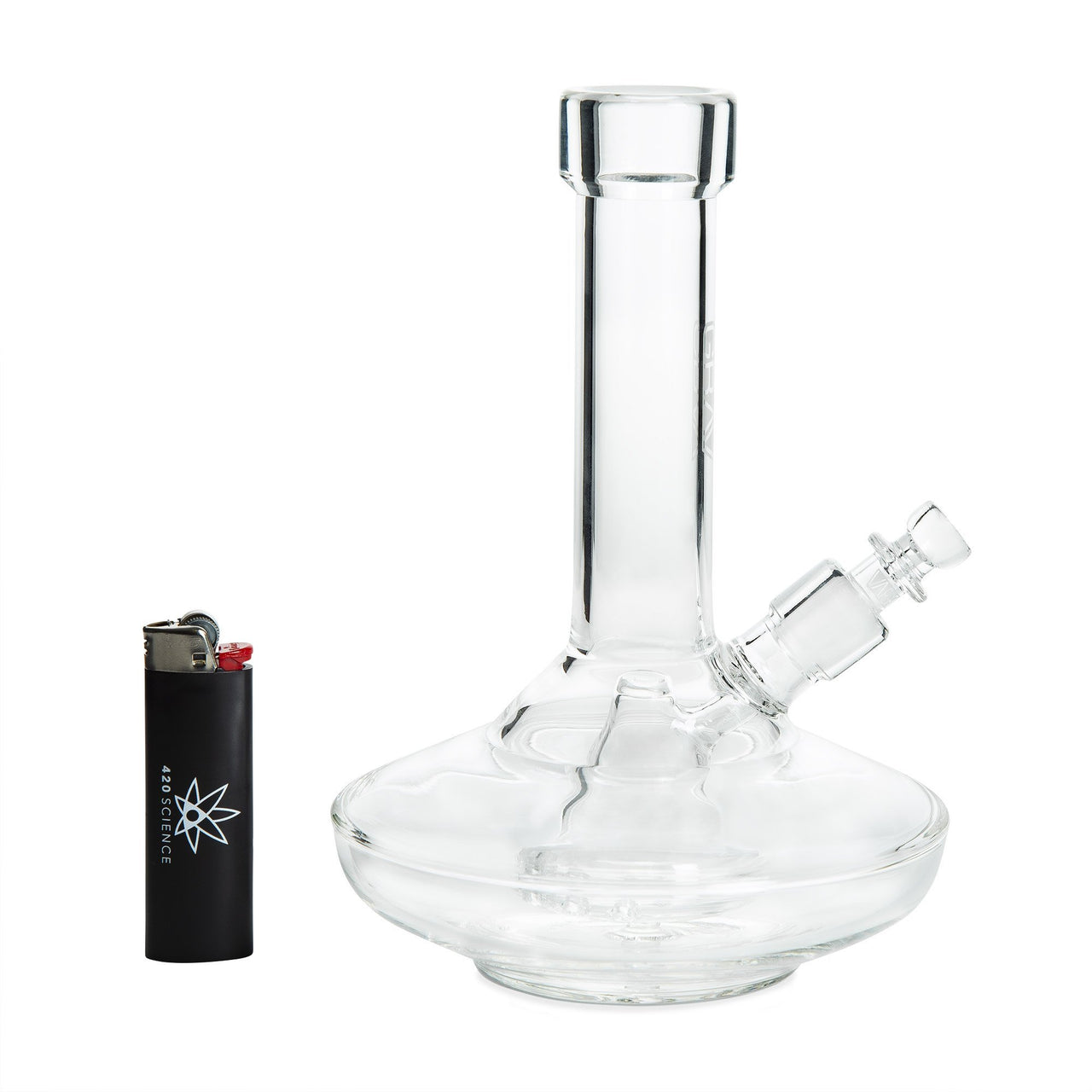 GRAV 8in Wide Base w/Fission Perc - 420 Science - The most trusted online smoke shop.