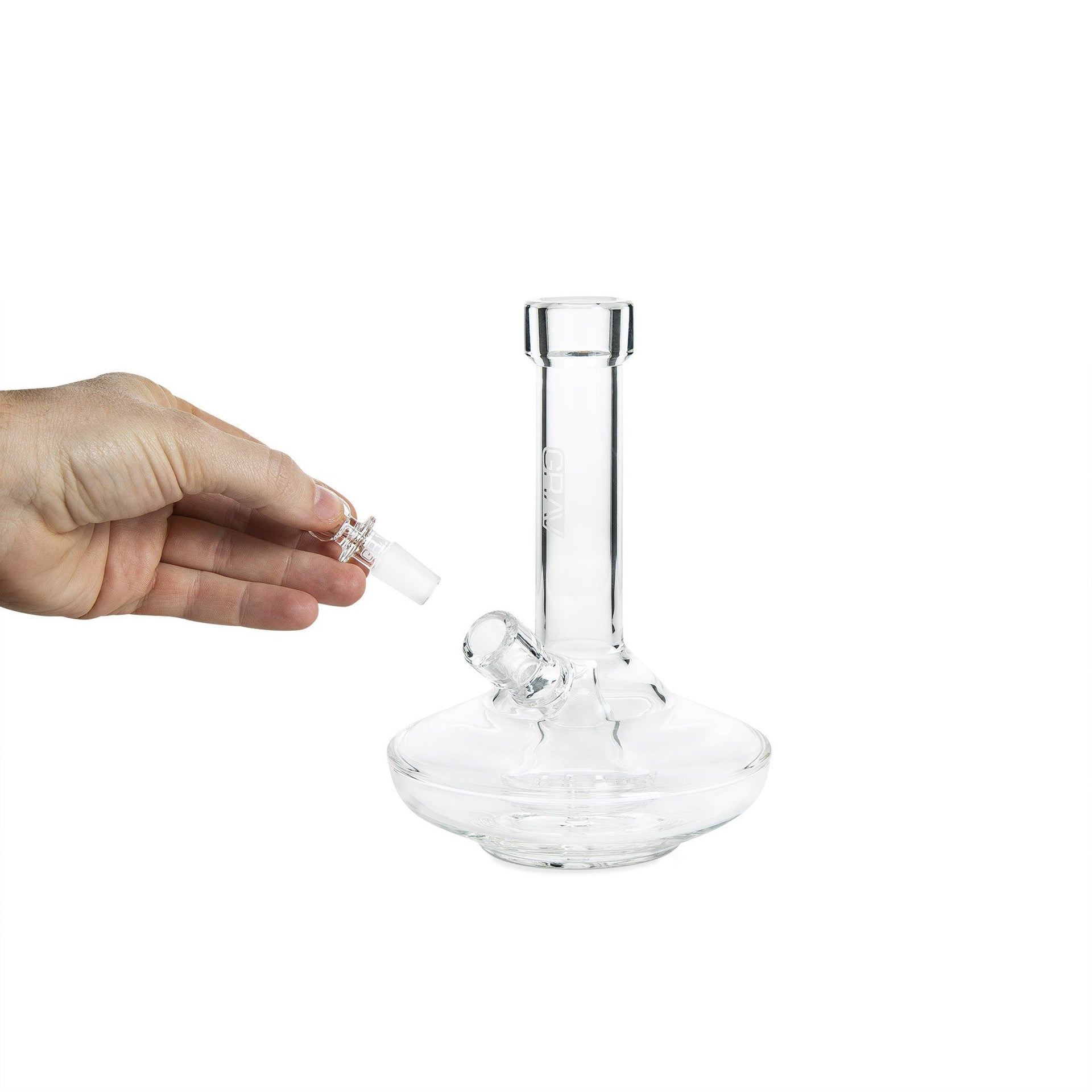 GRAV 8in Wide Base w/Fission Perc - 420 Science - The most trusted online smoke shop.