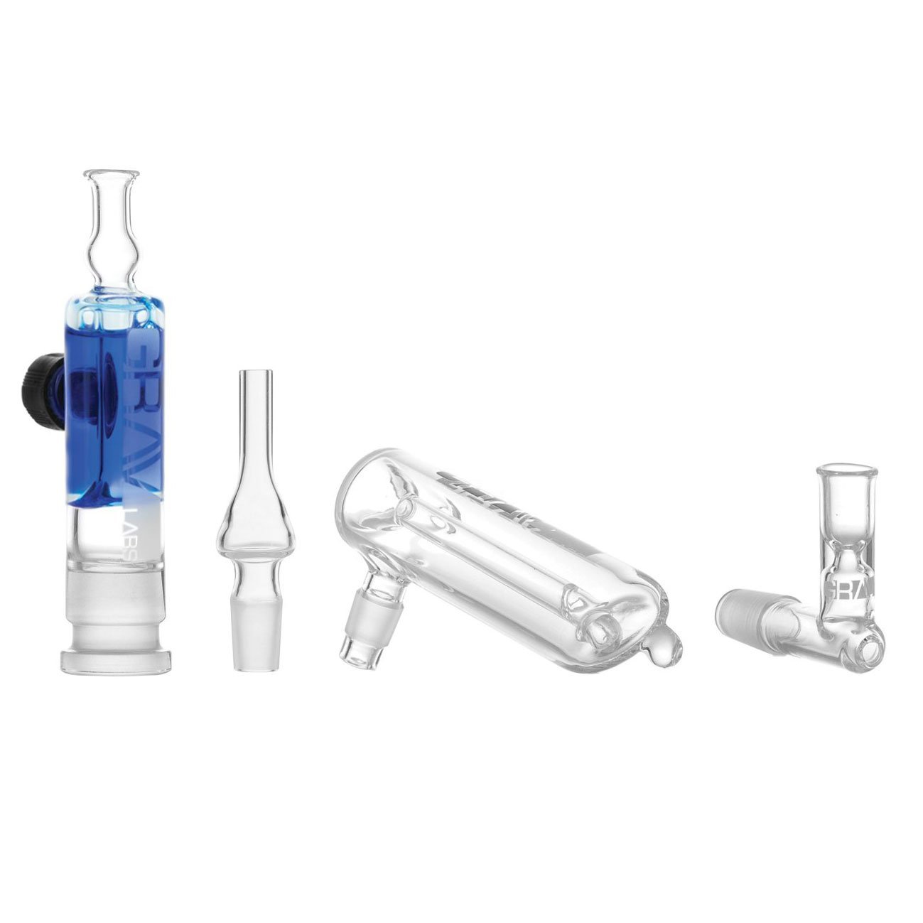 GRAV Chiller One-Hitter/Bubbler/Vapor Straw Multi Kit | Hand Pipes | 420 Science